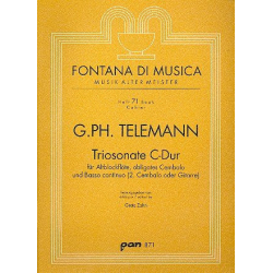 Triosonate C-Dur für Altblockflöte, - Georg Philipp Telemann