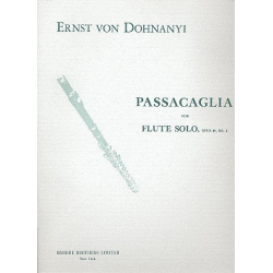 Passacaglia op.48,2 for flute solo - Ernst von Dohnányi