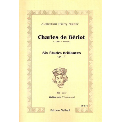6 études brillantes op.17 - Charles  A. de Bériot