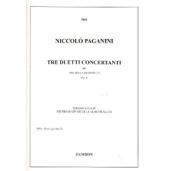 3 Duetti concertanti op.1 per violino e - Niccolo Paganini