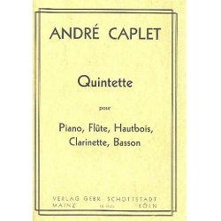 Quintett für Flöte, Oboe, - André Caplet
