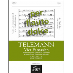 4 Fantasien für Altblockflöte - Georg Philipp Telemann