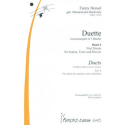 Duette Band 4 für Sopran, - Fanny Cecile Mendelssohn (Hensel)