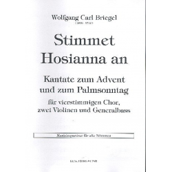 Stimmet Hosianna an für gem Chor, - Wolfgang Carl Briegel