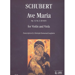 Ave Maria op.52,6 D839 für Violine - Franz Schubert