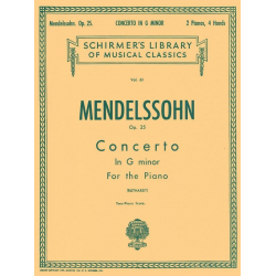 Piano Concerto No.1 In G Minor Op.25 -Felix Mendelssohn-Bartholdy / Arr.Adolf Ruthardt