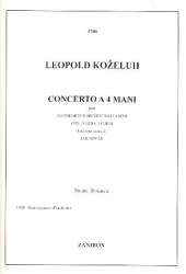 Concerto per pianoforte a 4 mani, - Leopold Anton Kozeluch