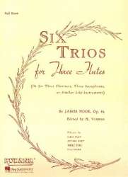 Six Trios for Three Flutes, Op. 83 Score - James Hook / Arr. Himie Voxman