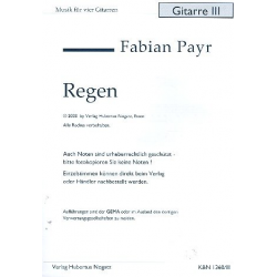 Regen für 4 Gitarren - Fabian Payr