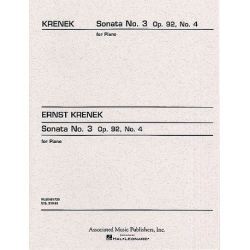 Sonata No. 3, Op. 92 -Ernst Krenek