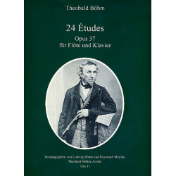 24 Études op.37 für Flöte und Klavier -Theobald Boehm / Arr.Ludwig Böhm