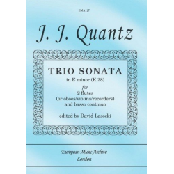 Trio Sonata e minor K28 for 2 flutes - Johann Joachim Quantz