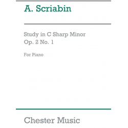 Study C sharp minor op.2,1 for piano - Alexander Skrjabin / Scriabin