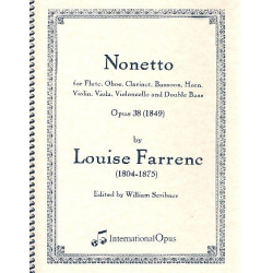 Nonett Es-Dur op.38 für Flöte, Oboe, Klarinette, - Louise Farrenc