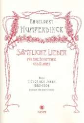 Sämtliche Lieder Band 1 Lieder - Engelbert Humperdinck