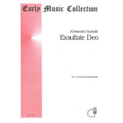 Exsultate deo for 4 woodwind - Alessandro Scarlatti