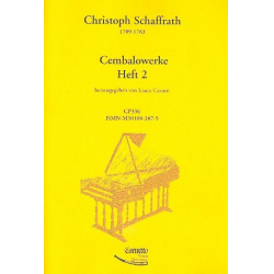 Werke für Cembalo Band 2 - Christoph Schaffrath