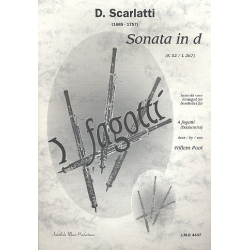 Sonate d-Moll K52 für 4 Fagotte - Domenico Scarlatti