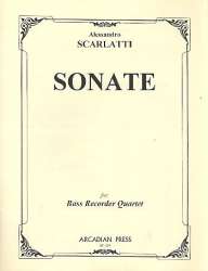 Sonate für 4 Baßblockflöten - Alessandro Scarlatti