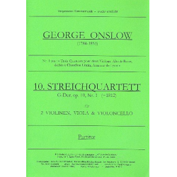 Streichquartett G-Dur Nr.10 op.10,1 - George Onslow