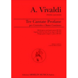 3 Cantate profane - Antonio Vivaldi
