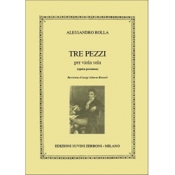3 pezzi per viola solo - Alessandro Rolla