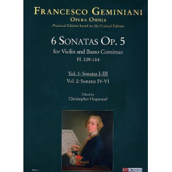 6 Sonaten op.5 Band 1 (Nr.1-3) - Francesco Geminiani