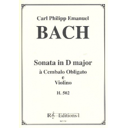 Sonate d-Moll H502 für Violine und Cembalo - Carl Philipp Emanuel Bach
