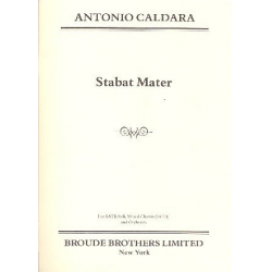 Stabat Mater for soli, mixed chorus - Antonio Caldara