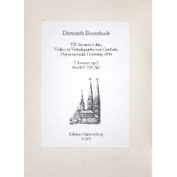 7 Sonaten a due op. 2 für Violine, - Dietrich Buxtehude