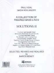 A Collection of figured Bass Lines (with Solutions) vol.2 - Paul Vidal
