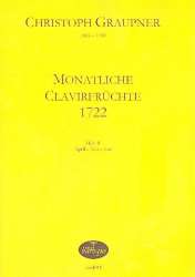 Monatliche Clavierfrüchte 1722 Band 2 (April - Mai - Juni) - Christoph Graupner