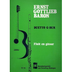 Duett G-Dur für Flöte und - Ernst Gottlieb Baron