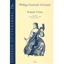 Sonata terza für Violine, - Philipp Heinrich Erlebach