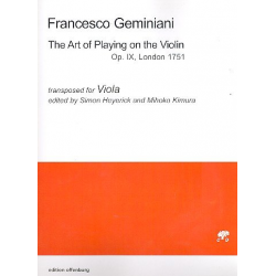The Art of Playing on the Violin for Viola - Francesco Geminiani