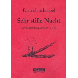 Sehr stille Nacht für 4 Blockflöten - Dietrich Schnabel