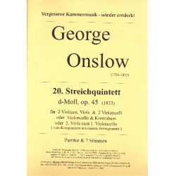 Quintett d-Moll Nr.20 op.45 - George Onslow