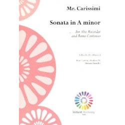 Sonata in d Minor - Giovanni Giacomo Carissimi