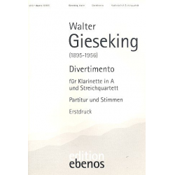 Divertimento für Klarinette in A - Walter Gieseking
