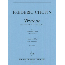 Tristesse op.10,3 für Violine und Klavier - Frédéric Chopin