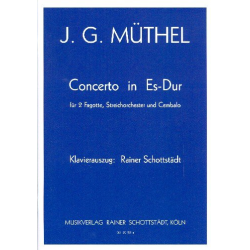 Konzert Es-Dur für 2 Fagotte, Streichorchester und Cembalo - Johann Gottfried Müthel