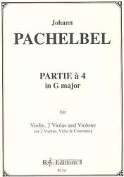 Partie a 4 in G major for - Johann Pachelbel