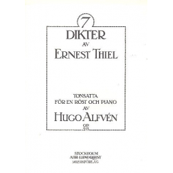 7 dikter av Ernest Thiel op.28 - Hugo Alfvén