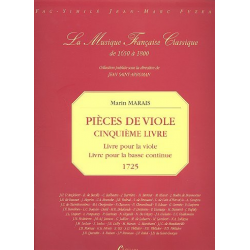 Pièces de viole cinquième livre (1725) - Marin Marais