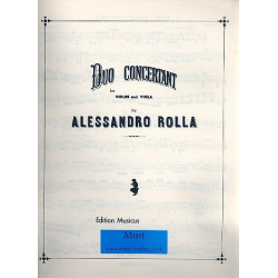 Duo concertant for violin and viola - Alessandro Rolla