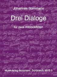 3 Dialoge für 2 Altflöten - Johannes Bornmann