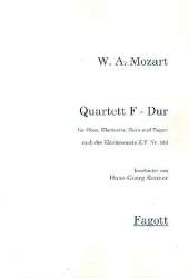 Quartett F-Dur nach KV283 für Oboe, - Wolfgang Amadeus Mozart