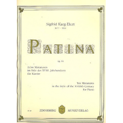Patina op.64 10 Miniaturen - Sigfrid Karg-Elert