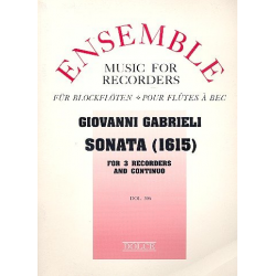 Sonata (1615) for - Giovanni Gabrieli