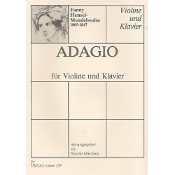 Adagio für Violine und Klavier - Fanny Cecile Mendelssohn (Hensel)